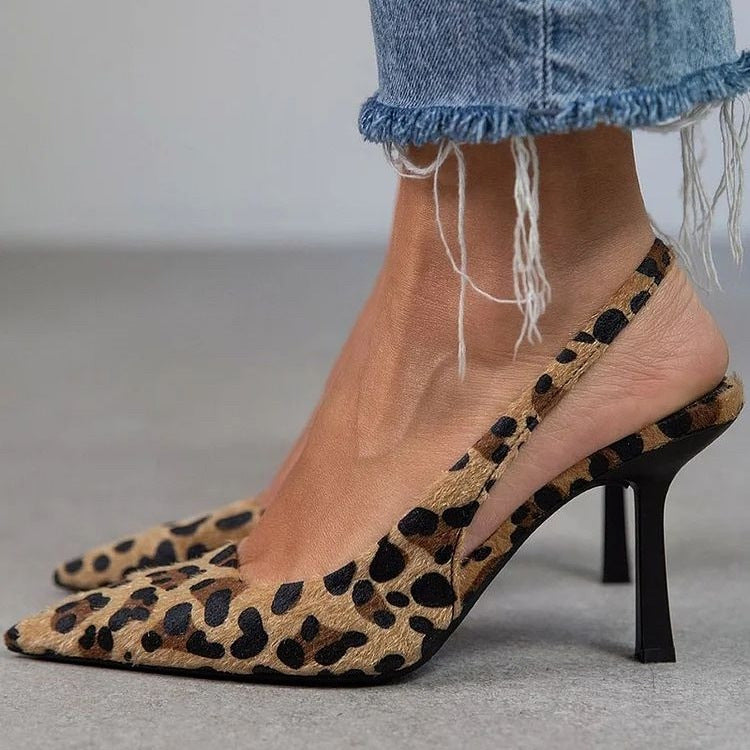 Fashion High-Heeled Pointed-Toe Women's Shoe